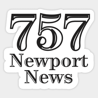 Newport News 757 Virginia USA Sticker